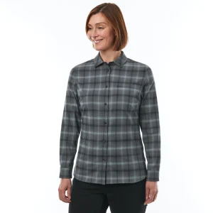 Women Rohan Women'S Beaufort Long Sleeve Shirt True Navy Check