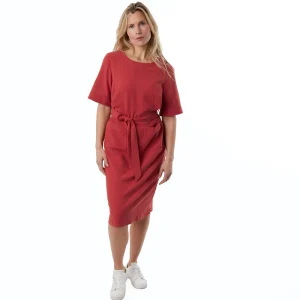Women Rohan Women'S Brisa Linen Dress Coast Red