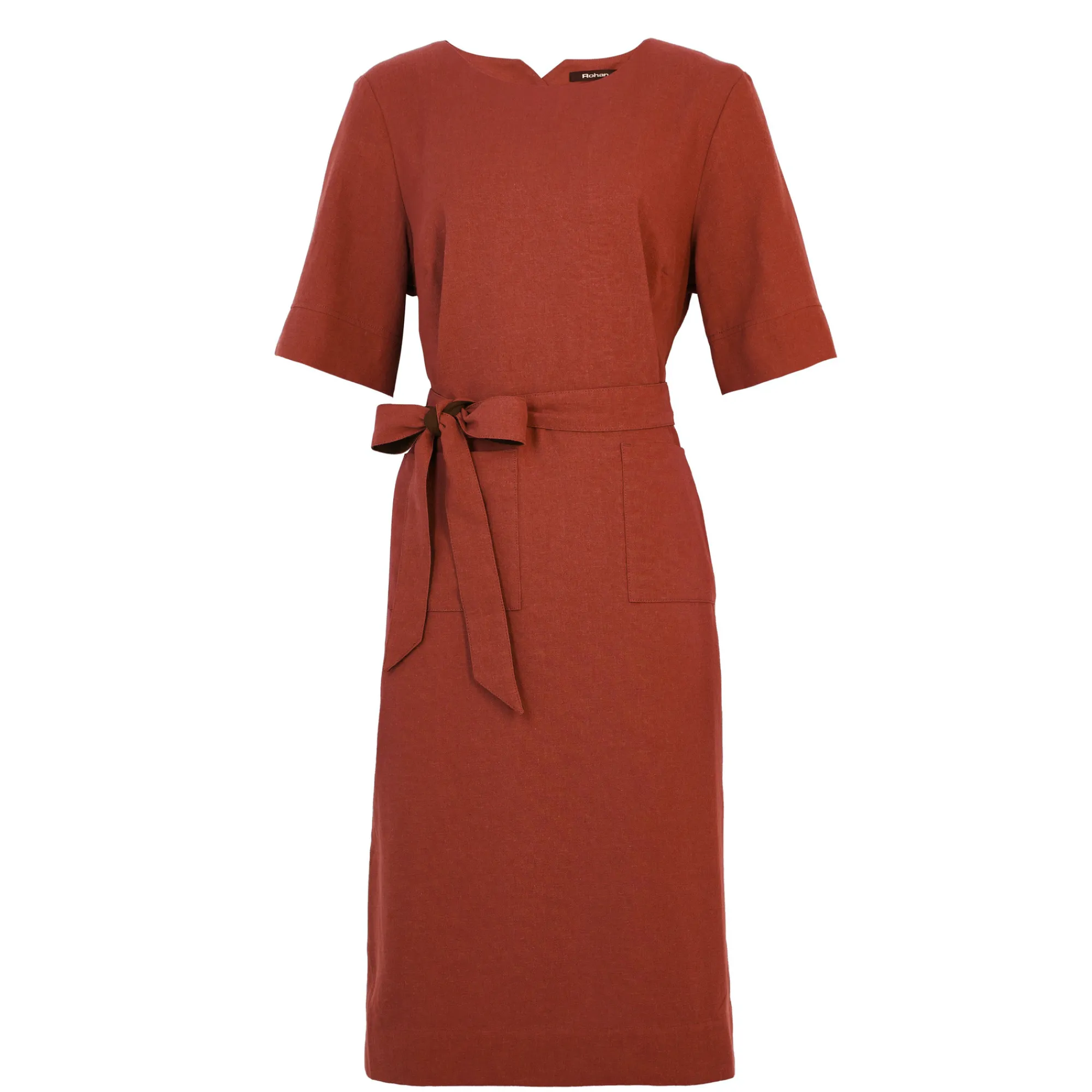 Women Rohan Women'S Brisa Linen Dress Coast Red