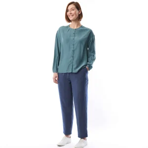 Women Rohan Women'S Brisa Linen Trousers Ocean Blue