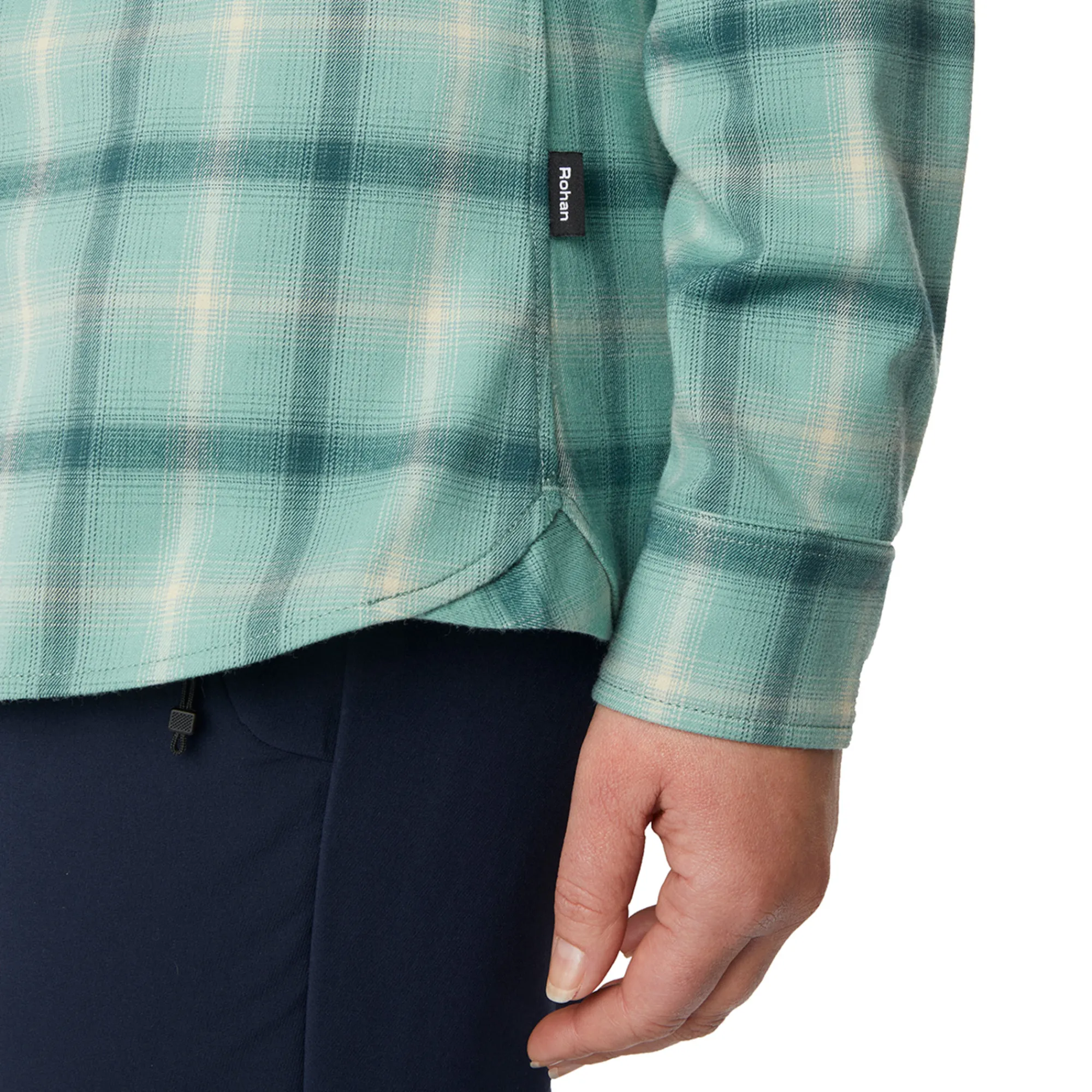 Women Rohan Women'S Cove Long Sleeve Shirt Venice Green Check