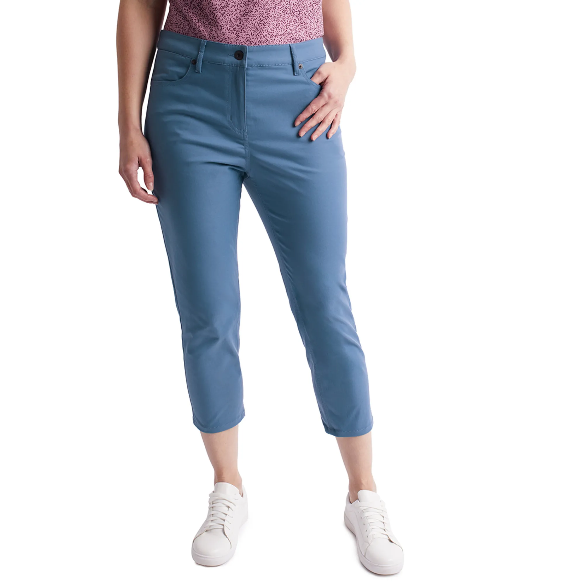 Women Rohan Women'S District Cropped Trousers Heather Blue