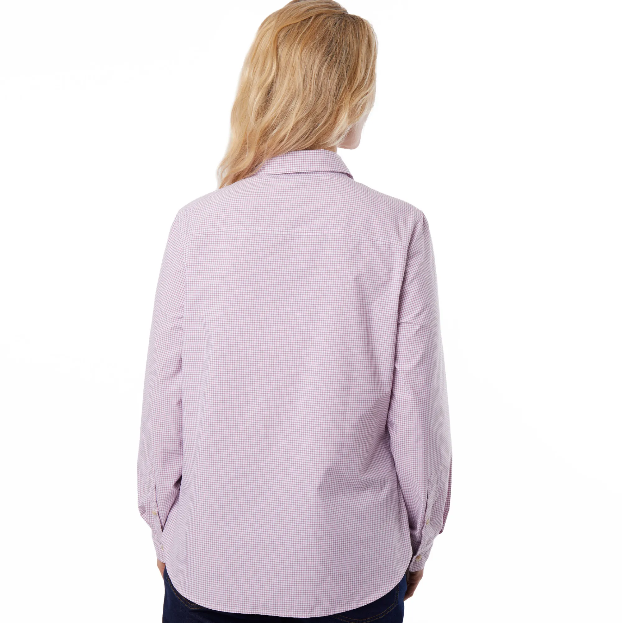 Women Rohan Women'S Eave Long Sleeve Breeze Lilac Gingham