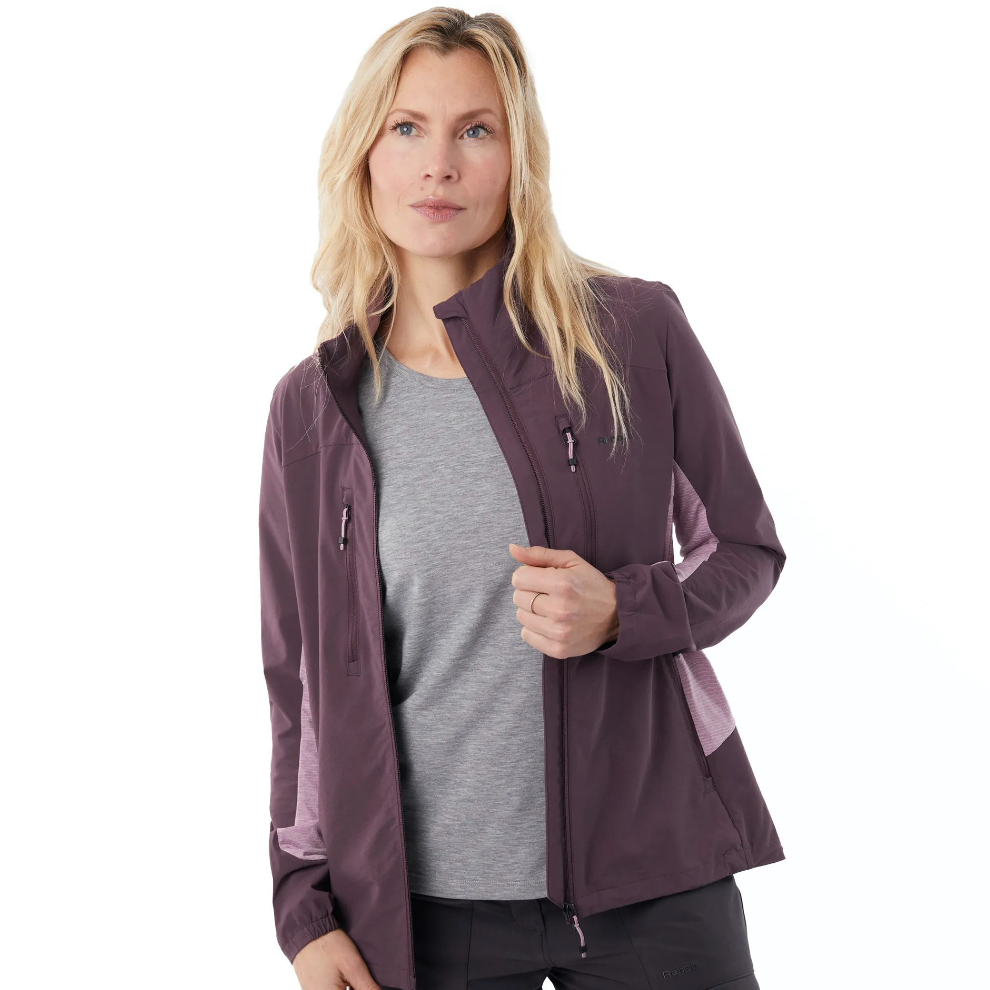 Women Rohan Women'S Fjell Vapour Jacket Twilight Purple/Breeze Lilac