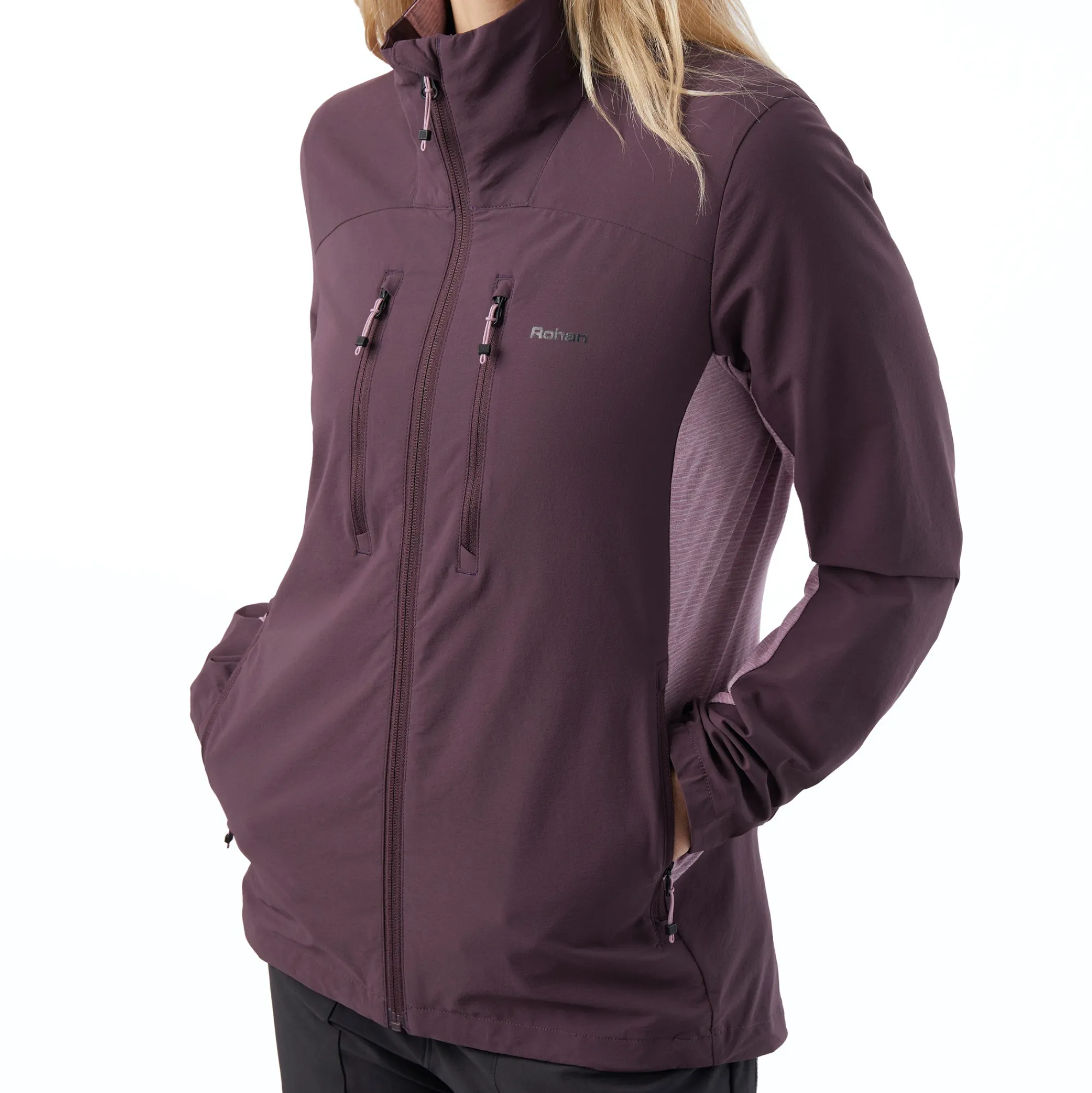 Women Rohan Women'S Fjell Vapour Jacket Twilight Purple/Breeze Lilac