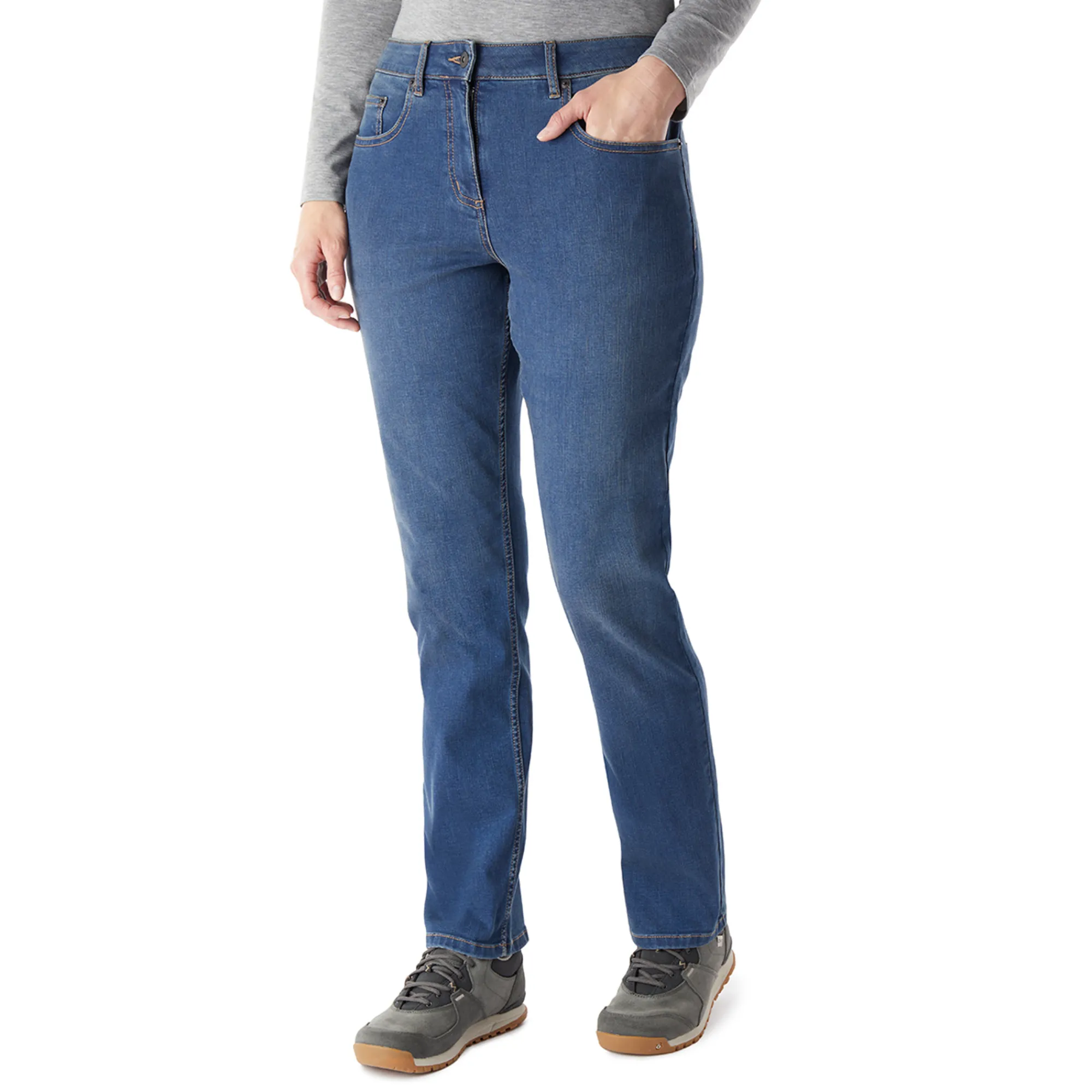 Women Rohan Women'S Flex Classic Fit Stretch Jeans In Mid Denim