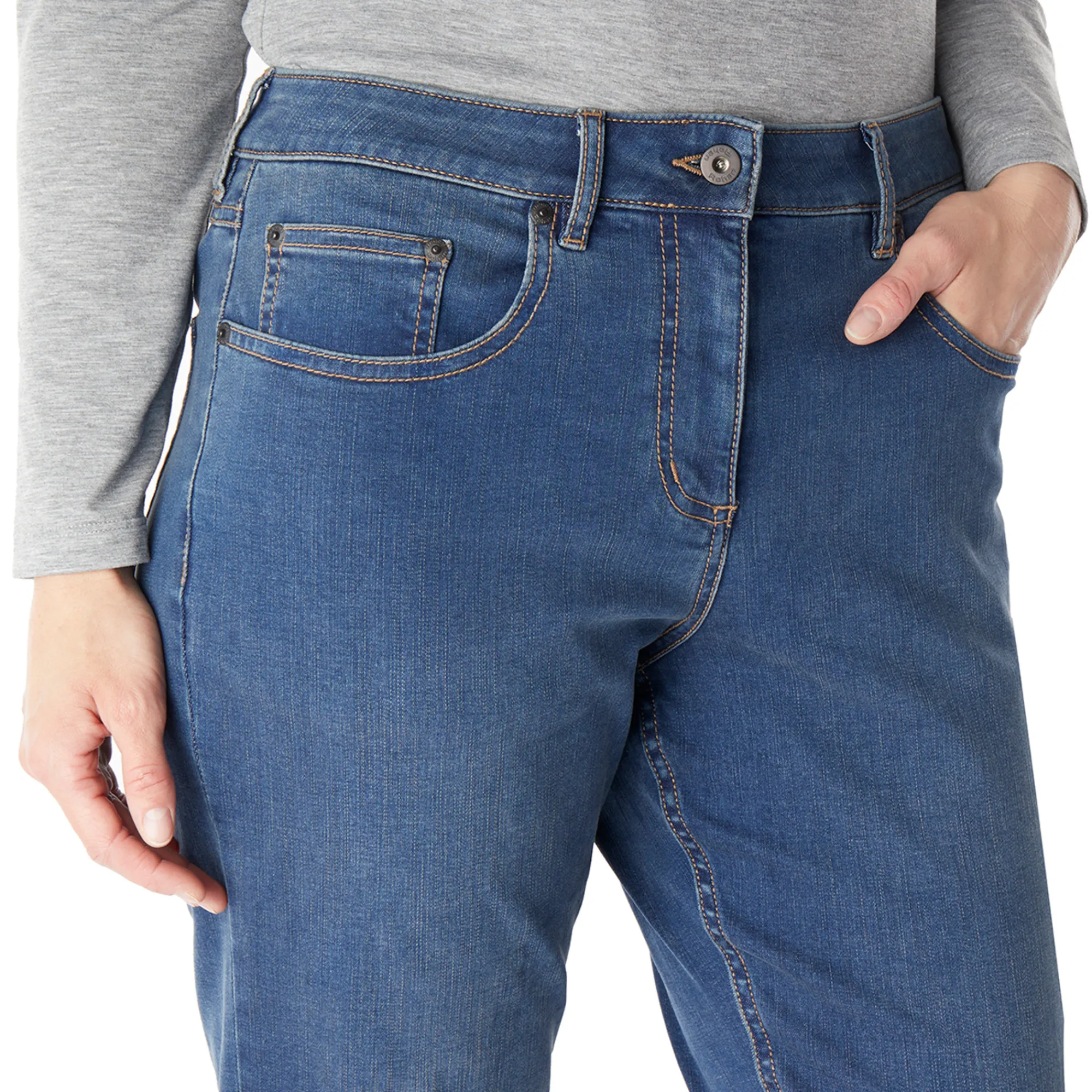 Women Rohan Women'S Flex Classic Fit Stretch Jeans In Mid Denim