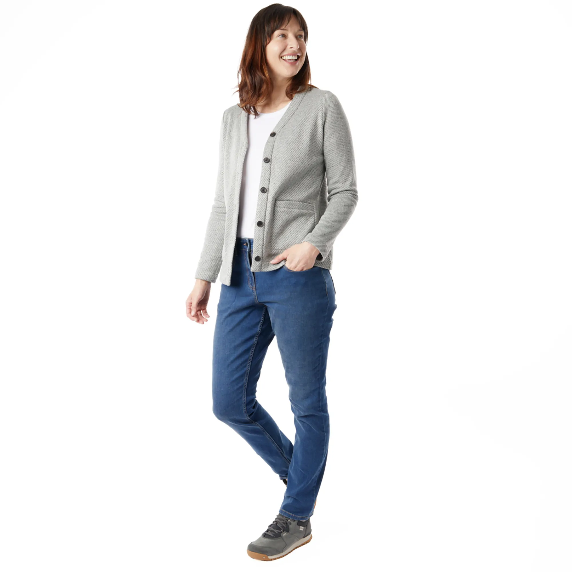 Women Rohan Women'S Flex Tapered Fit Stretch Jeans In Mid Denim