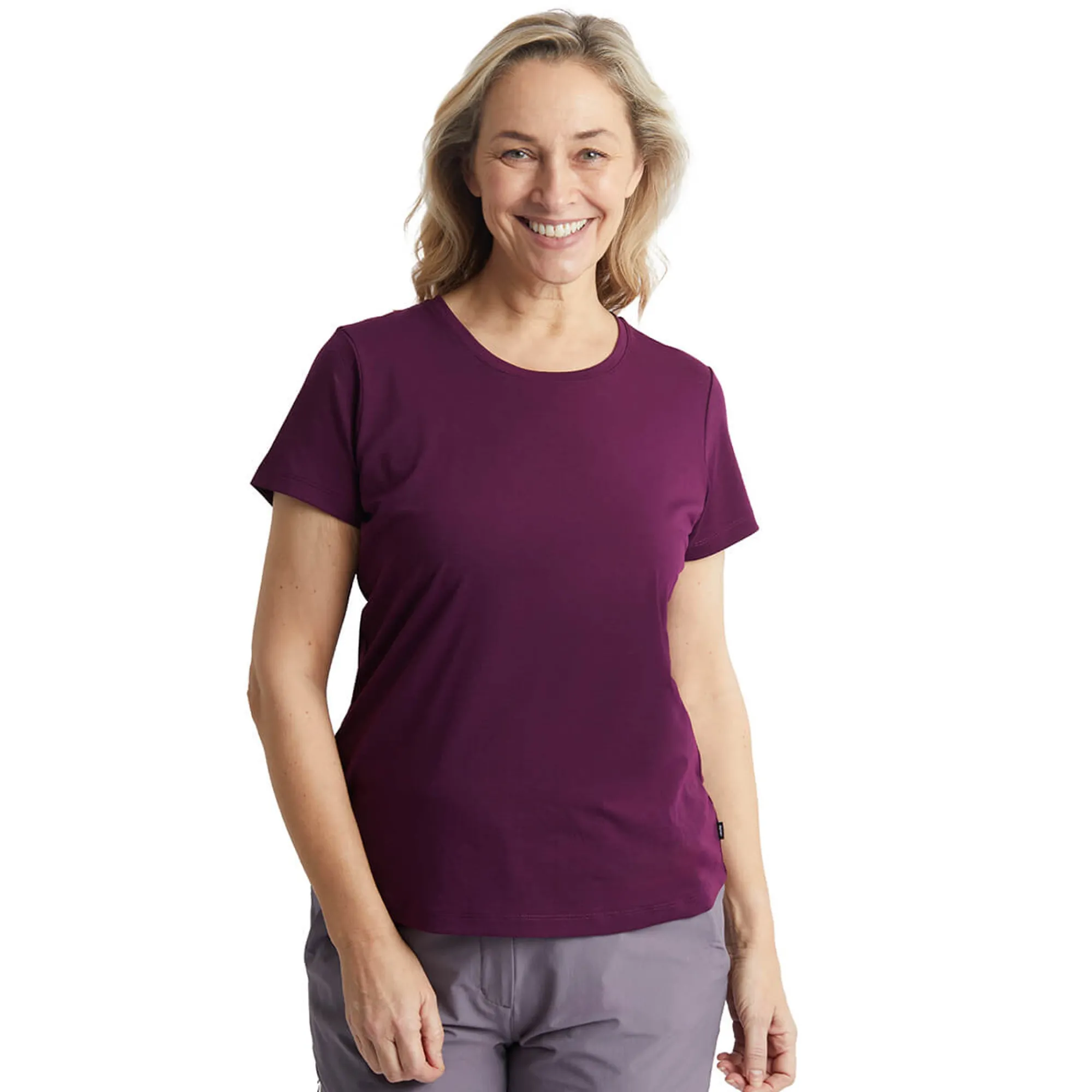 Women Rohan Women'S Global Short Sleeve T-Shirt Plum Purple