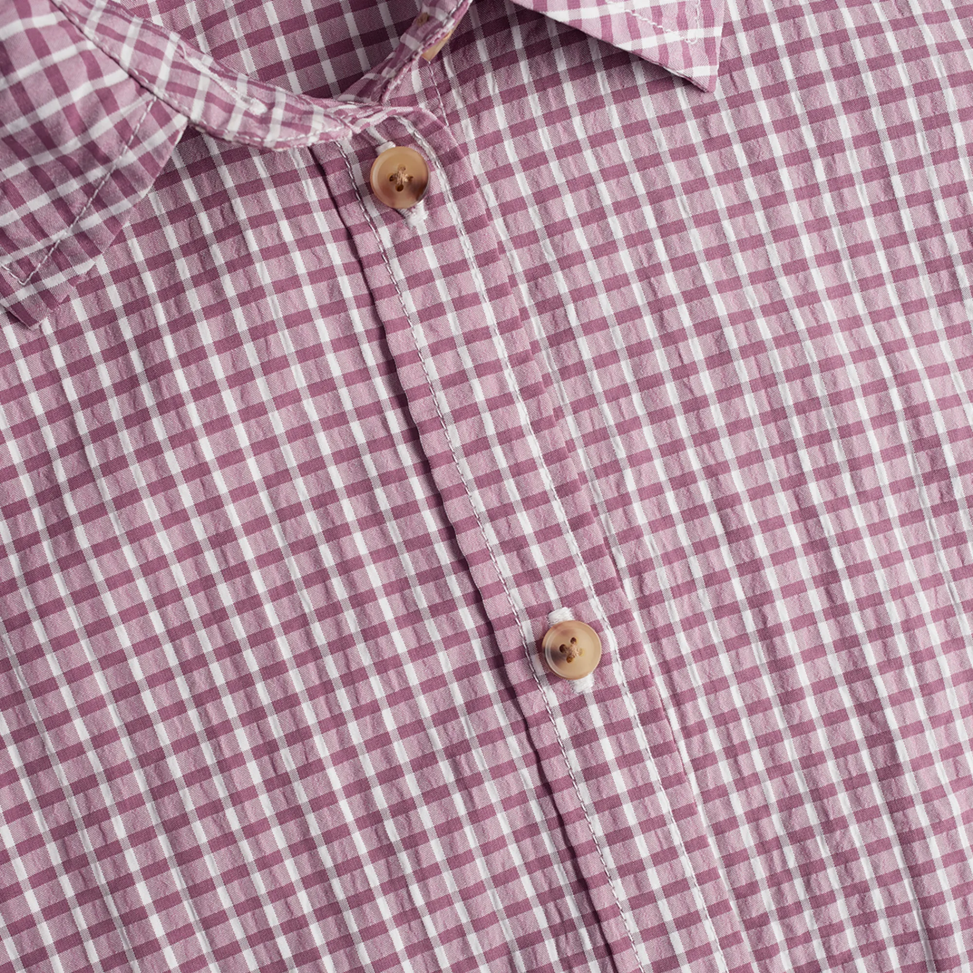 Women Rohan Women'S Isle Short Sleeve Shirt Haze Purple Gingham