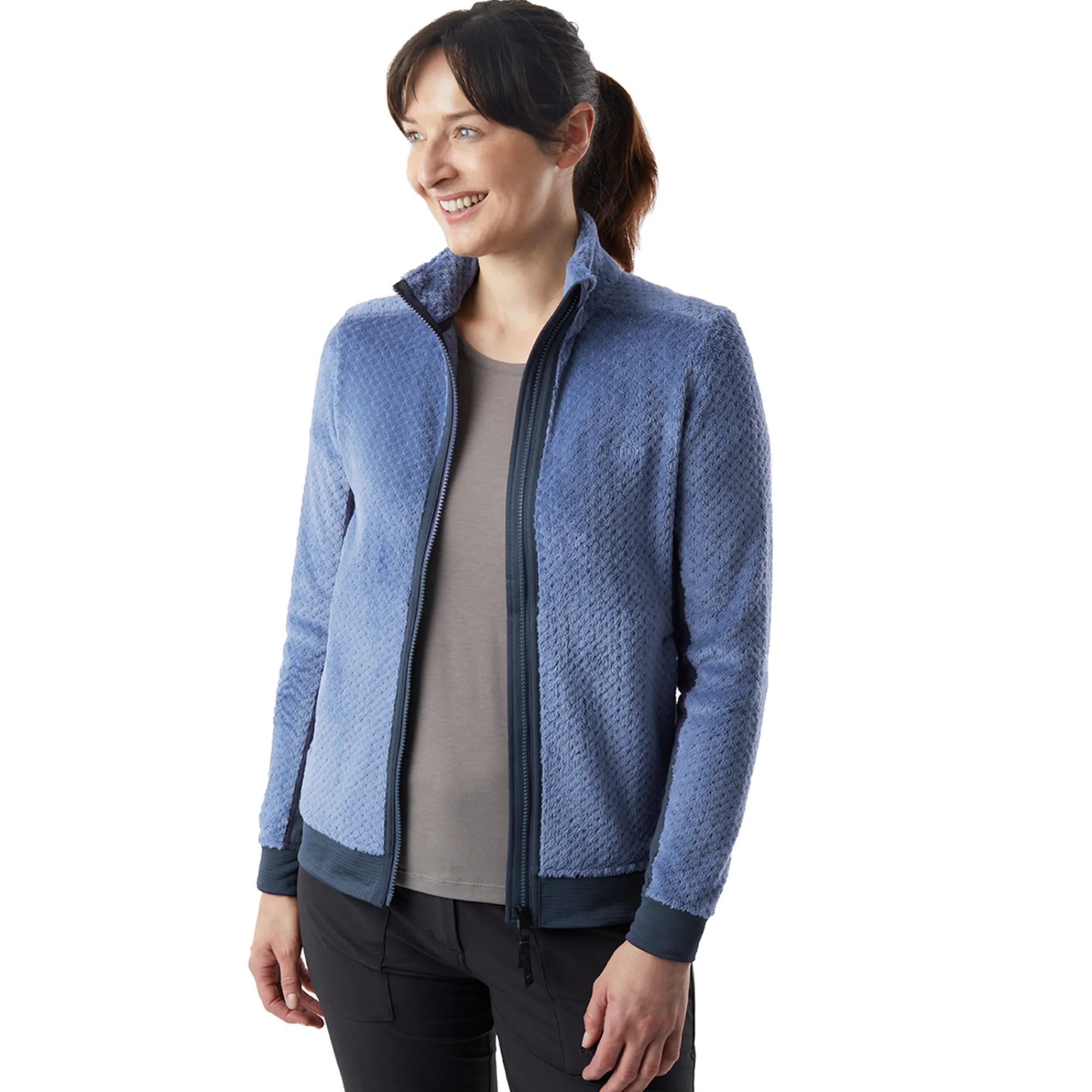 Women Rohan Women'S Komondor Fleece Heather Blue/Eclipse Blue