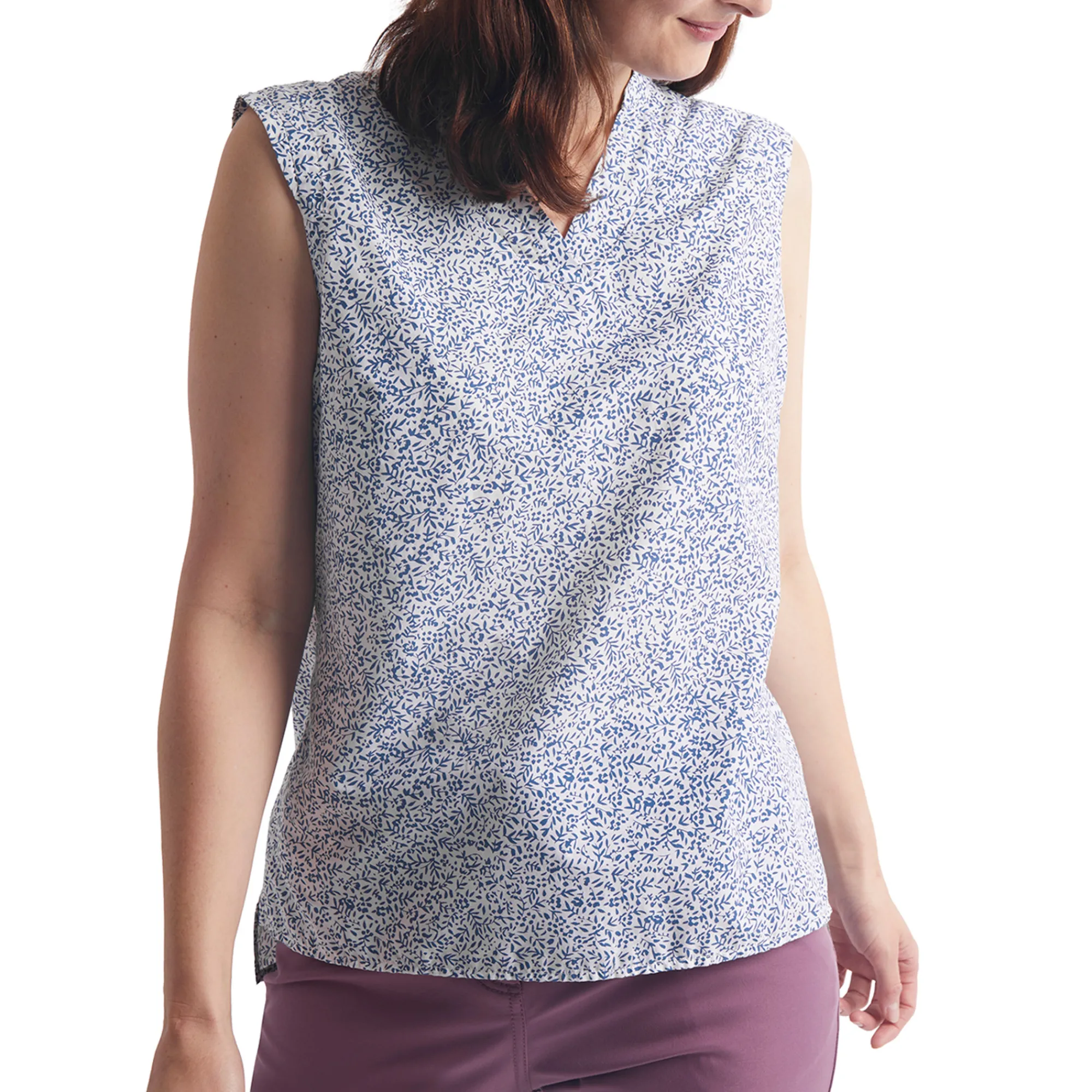 Women Rohan Women'S Marina Top Heather Blue Print