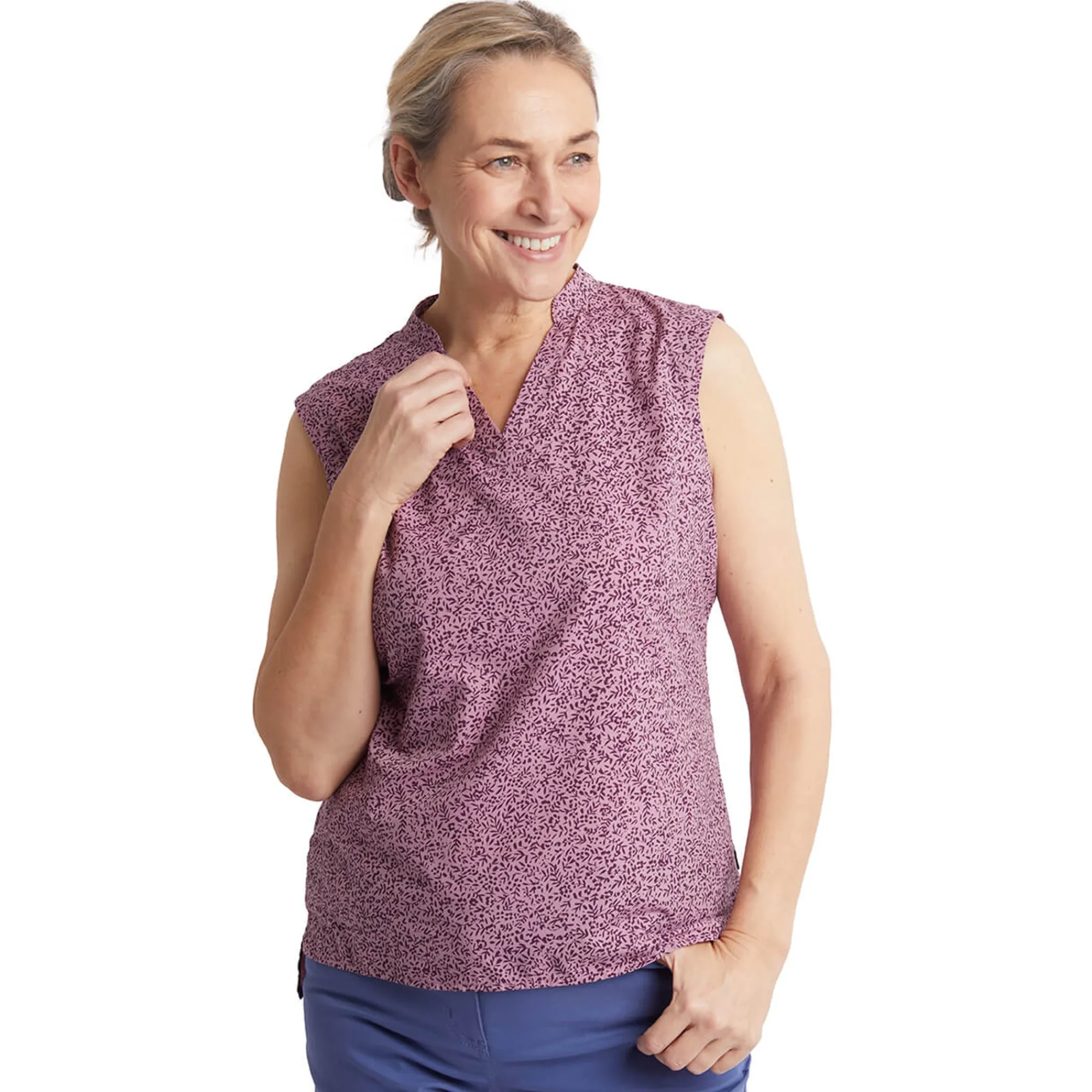 Women Rohan Women'S Marina Top Plum Purple Print