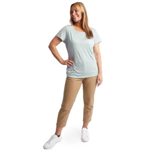 Women Rohan Women'S Merino Cool Short Sleeve T-Shirt Villa Green Marl