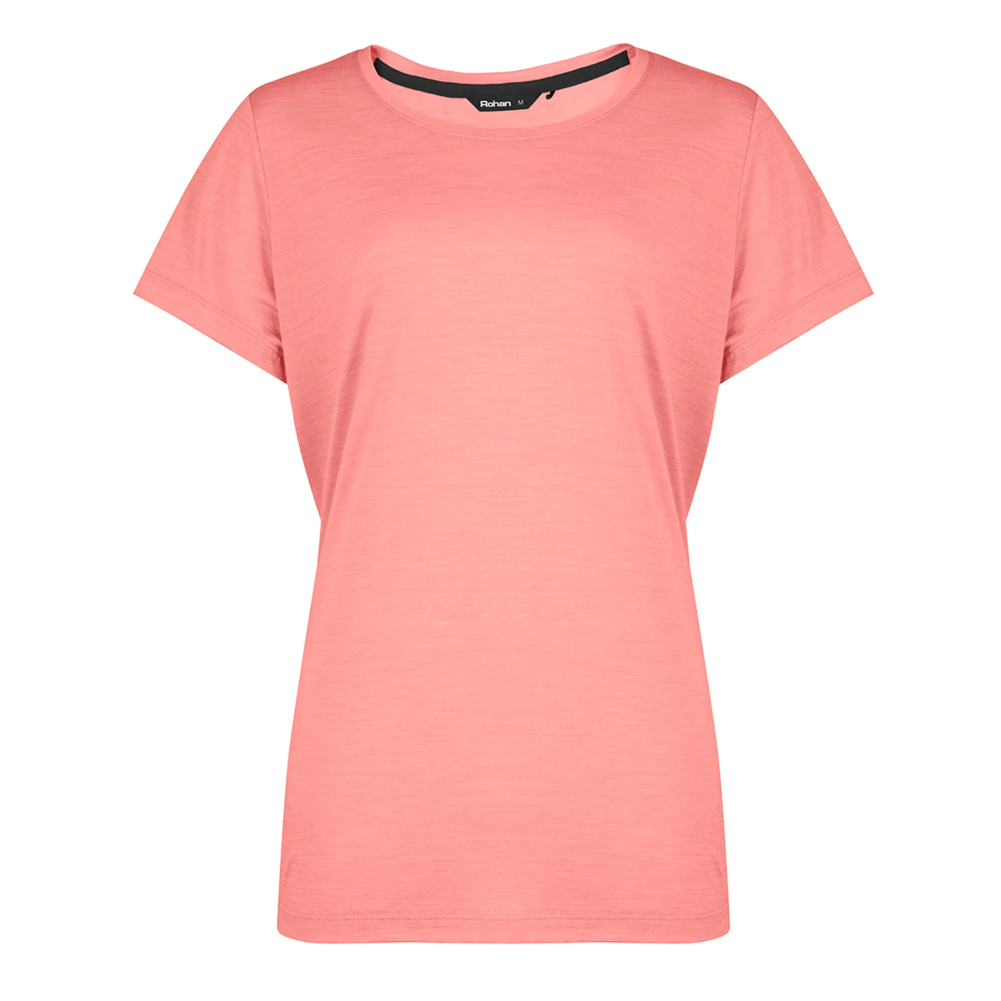 Women Rohan Women'S Merino Cool Short Sleeve T-Shirt Coral Pink Marl