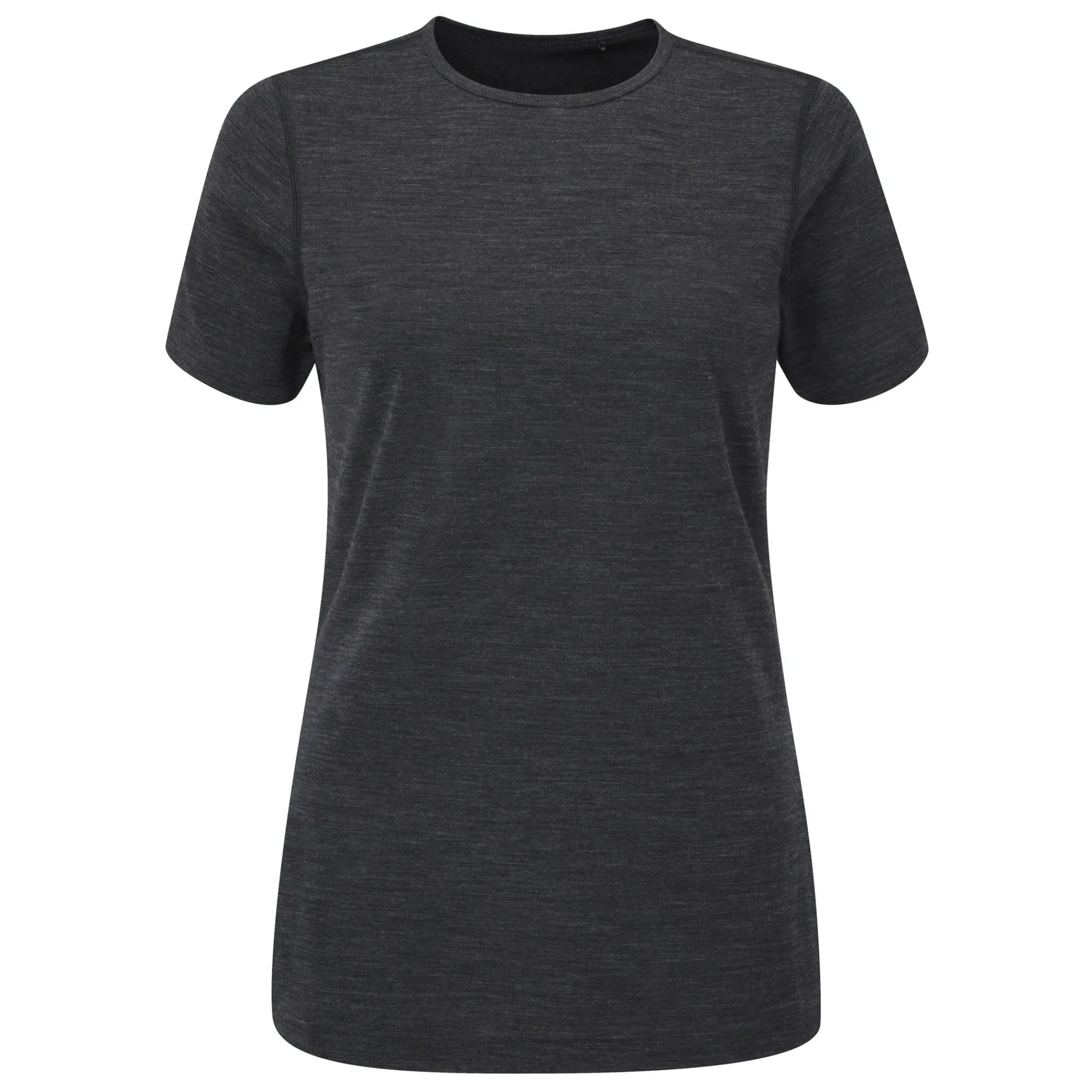 Women Rohan Women'S Merino Union 150 Short Sleeve Crew Dark Charcoal Marl