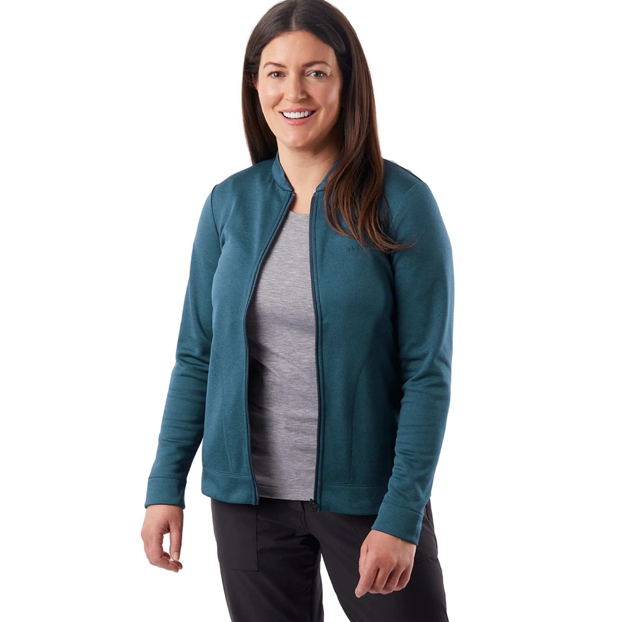 Women Rohan Women'S Metro Jacket Teal Blue Marl
