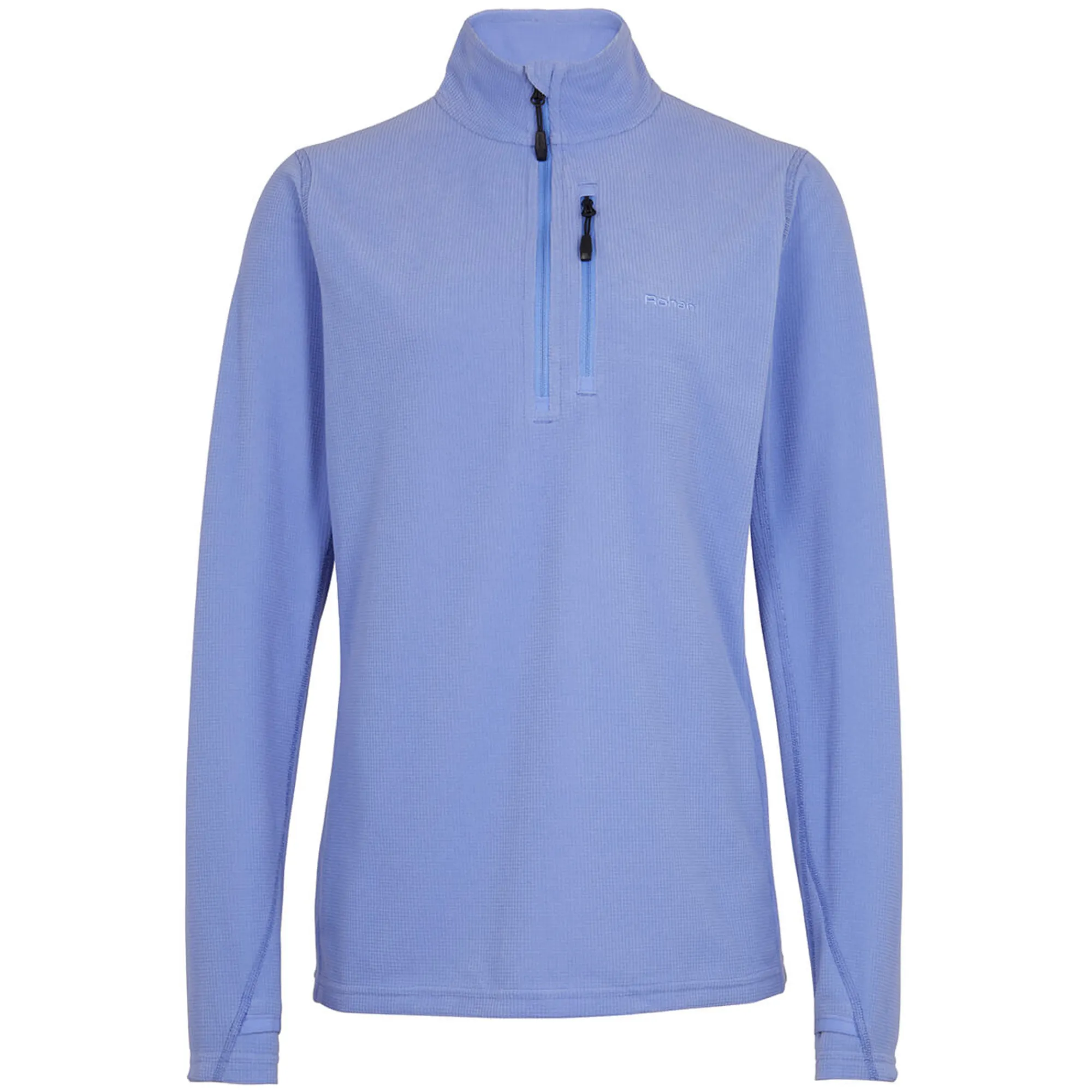 Women Rohan Women'S Microgrid Zip Neck Top Orchid Lilac