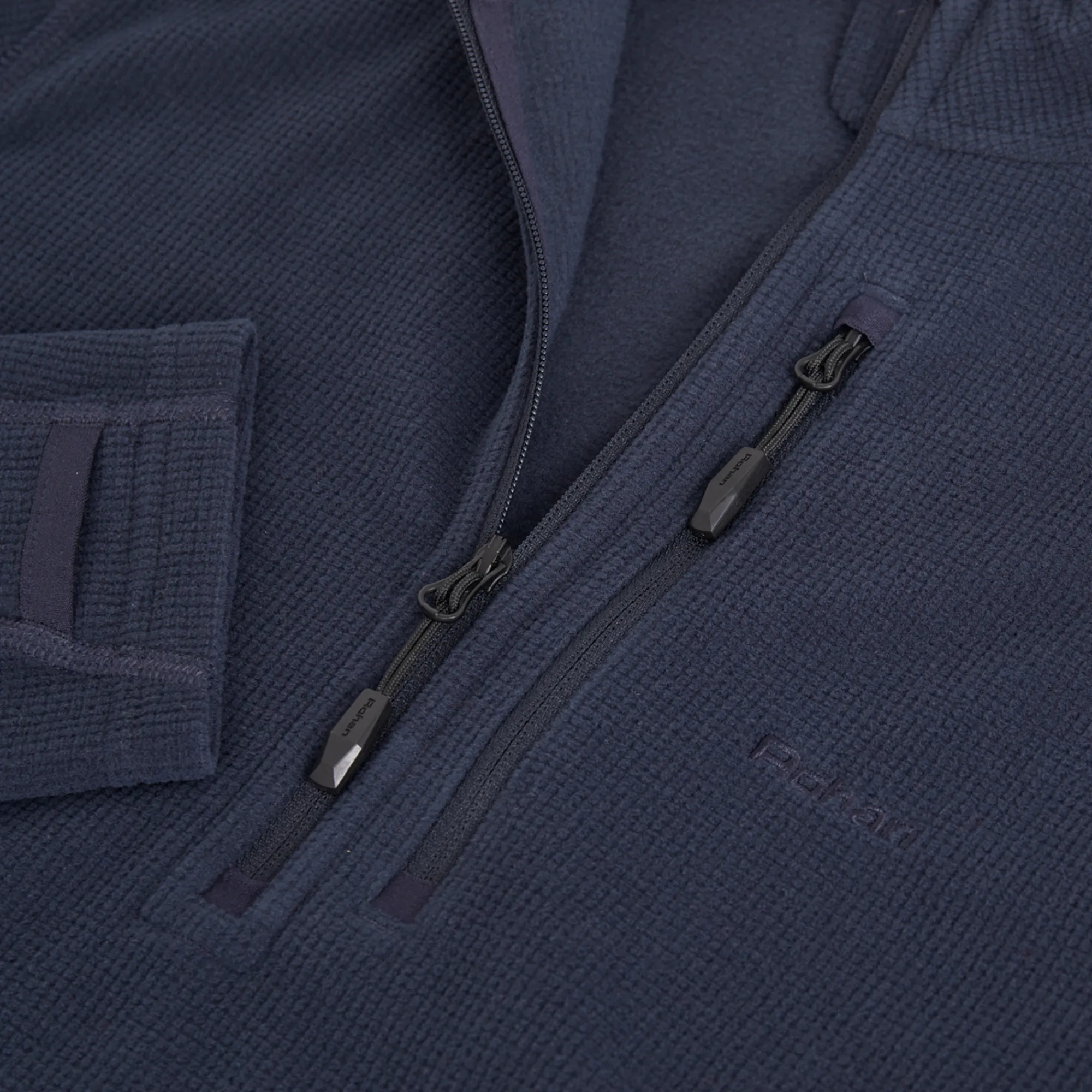 Women Rohan Women'S Microgrid Zip Neck Top True Navy