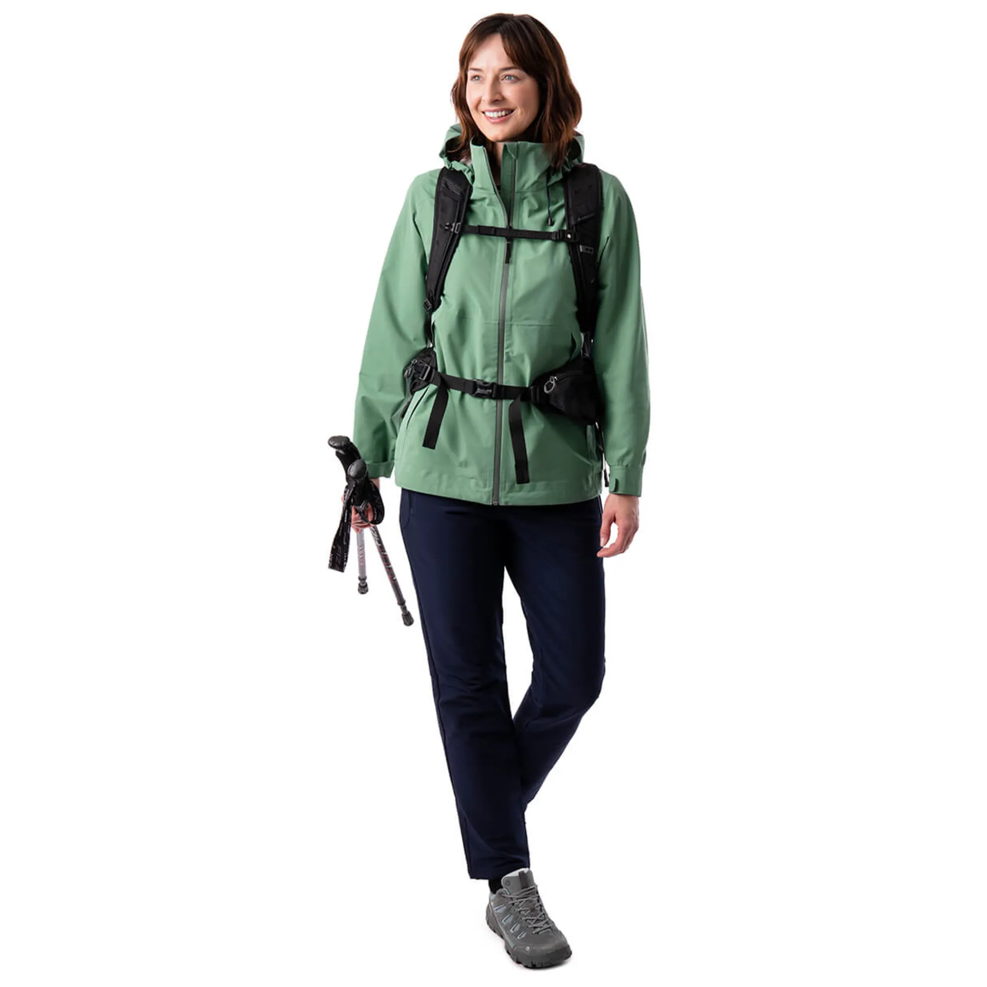 Women Rohan Women'S Parkland Waterproof Jacket Camber Green