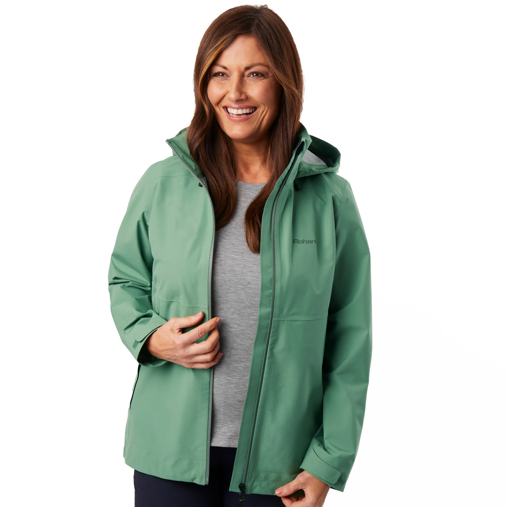 Women Rohan Women'S Parkland Waterproof Jacket Camber Green
