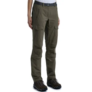 Women Rohan Women'S Pioneer Convertible Trousers Dark Olive Brown