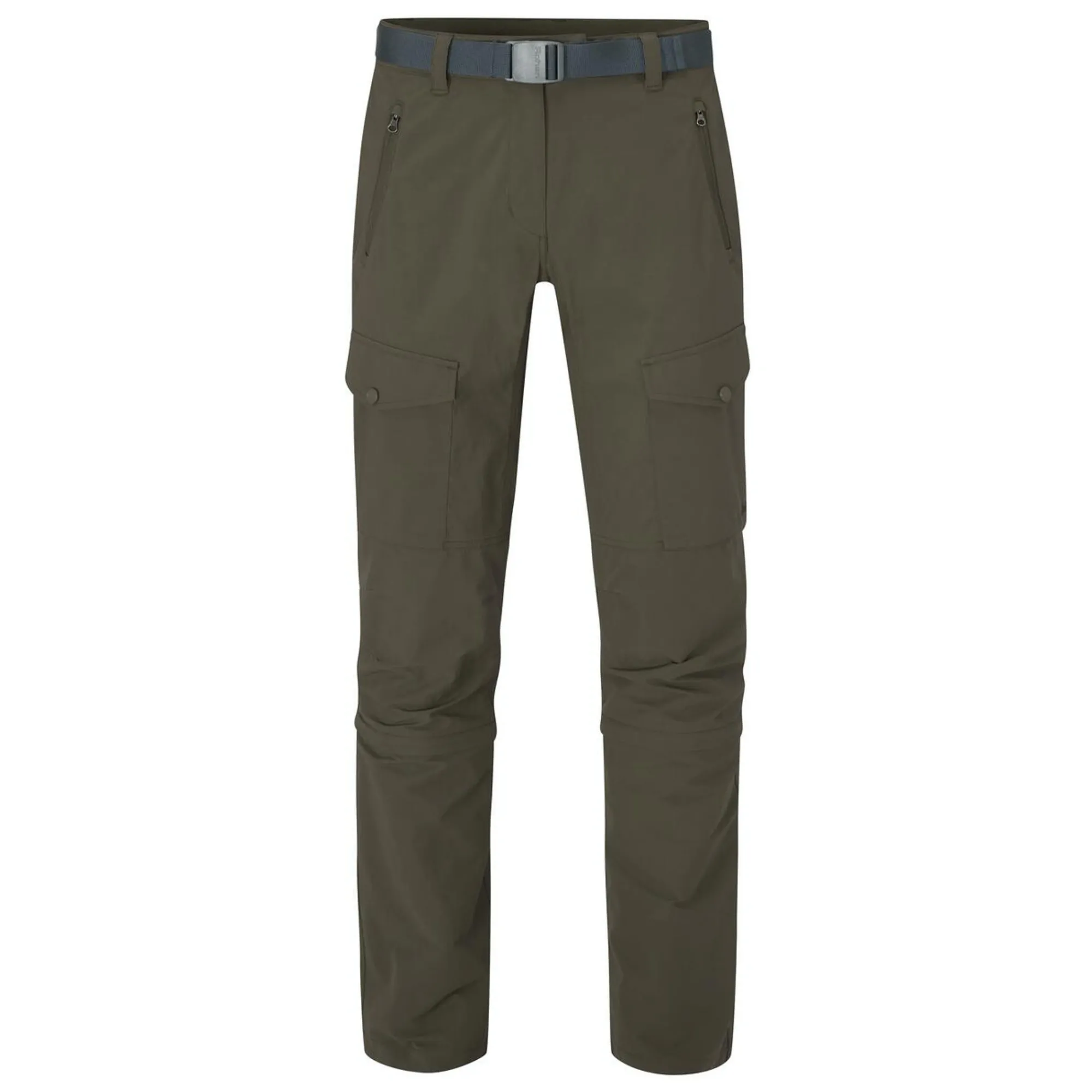 Women Rohan Women'S Pioneer Convertible Trousers Dark Olive Brown