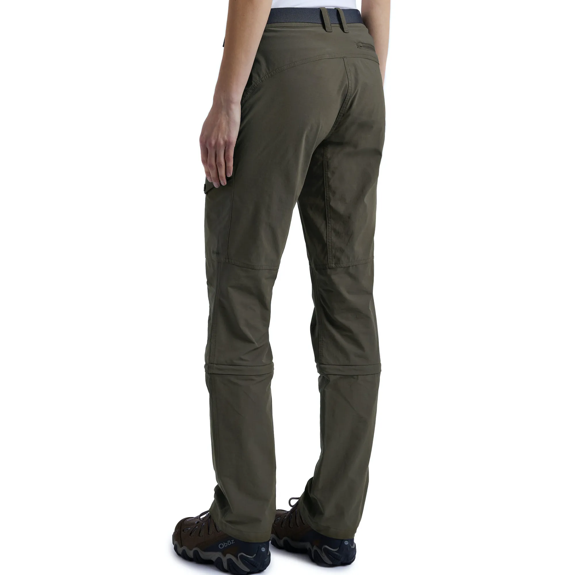 Women Rohan Women'S Pioneer Convertible Trousers Dark Olive Brown