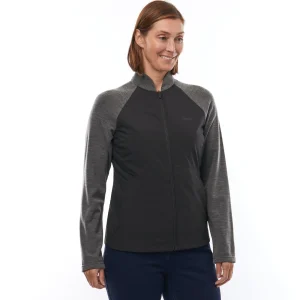 Women Rohan Women'S Radiant Merino Hybrid Jacket Black/Grey Marl