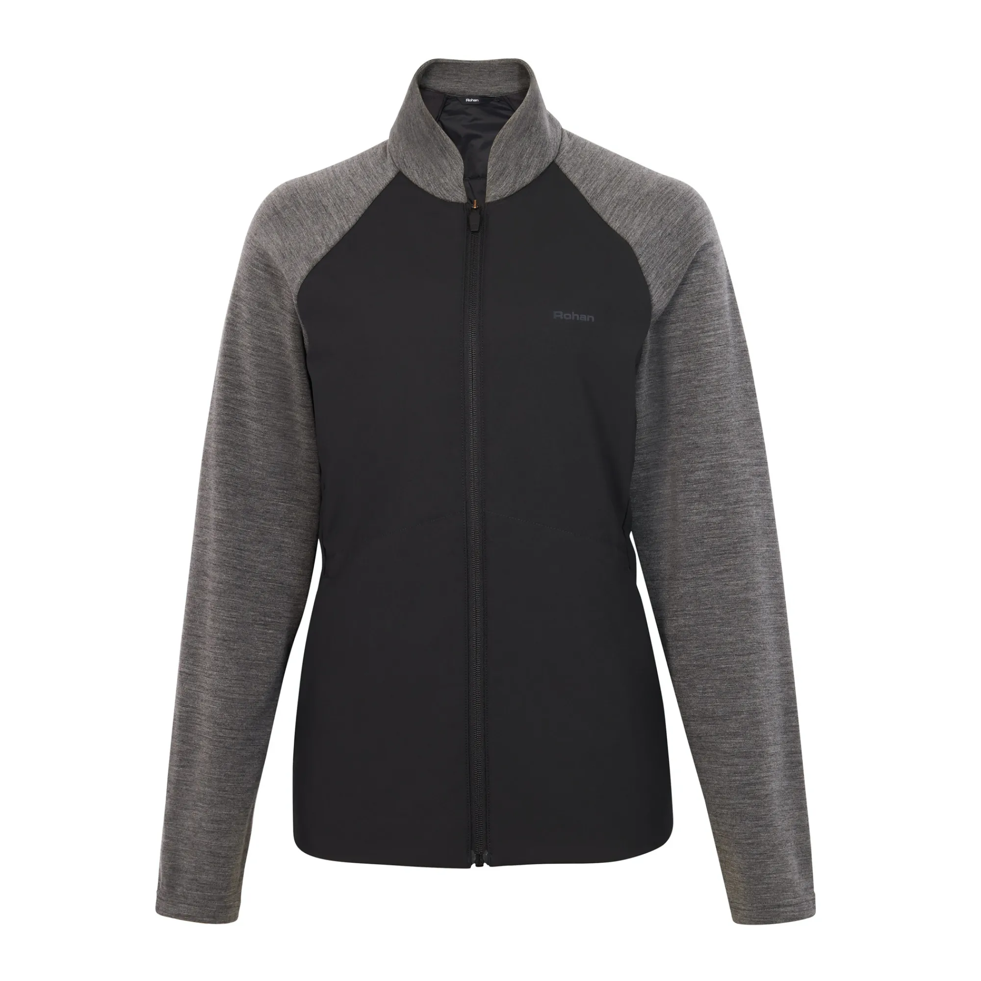 Women Rohan Women'S Radiant Merino Hybrid Jacket Black/Grey Marl