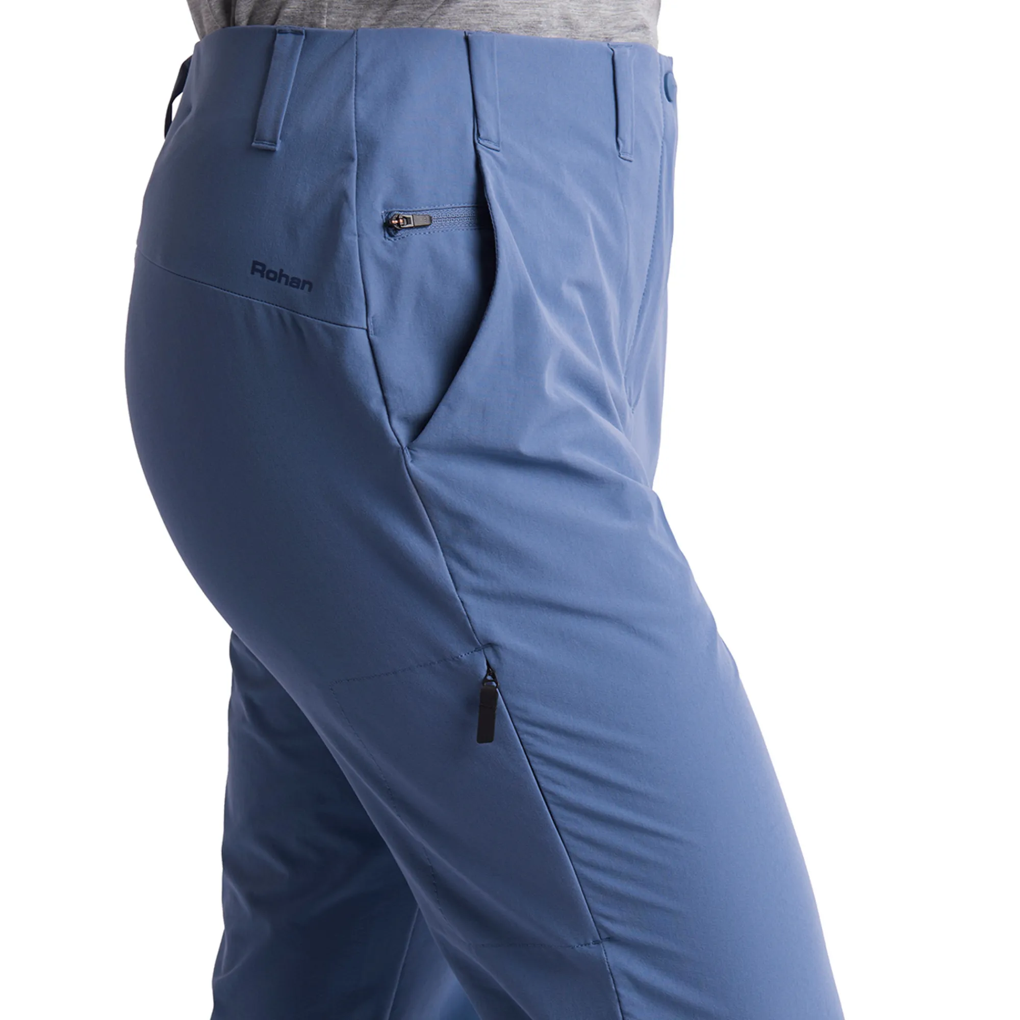 Women Rohan Women'S Roamers Trousers Heather Blue
