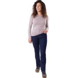 Women Rohan Women'S Shoreline Long Sleeve Top Ecru/Haze Purple Stripe