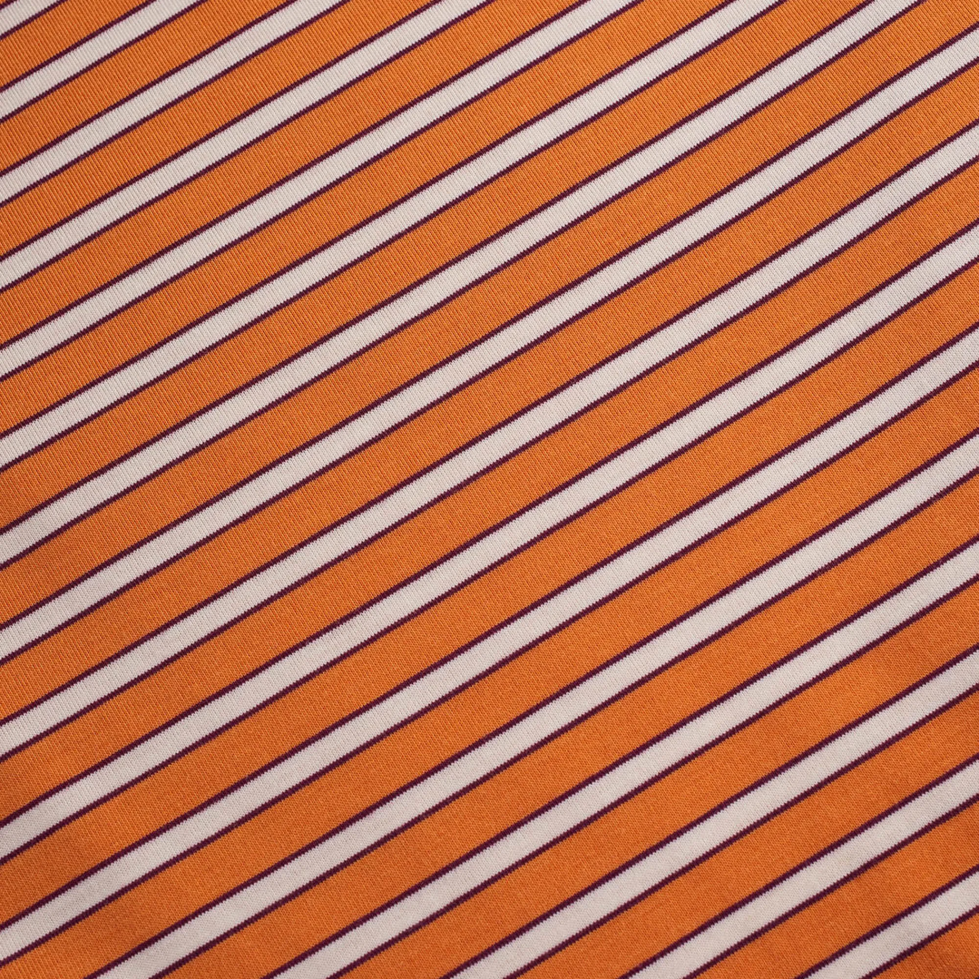 Women Rohan Women'S Shoreline Long Sleeve Top Sunset Orange/Ecru Stripe