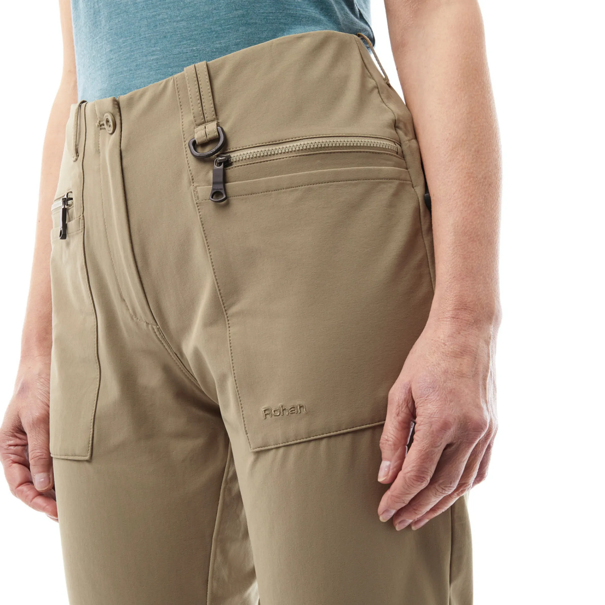Women Rohan Women'S Stretch Bags Trousers Stone