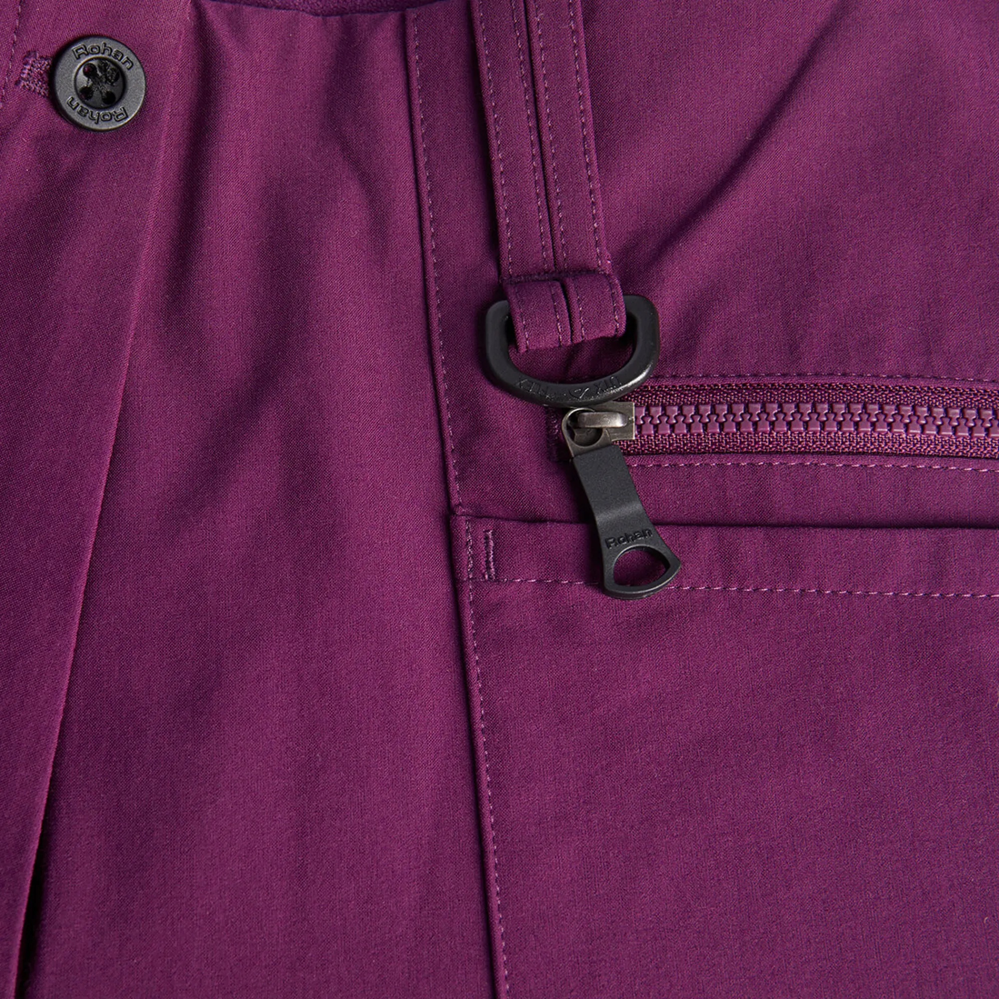 Women Rohan Women'S Stretch Bags Trousers Plum Purple