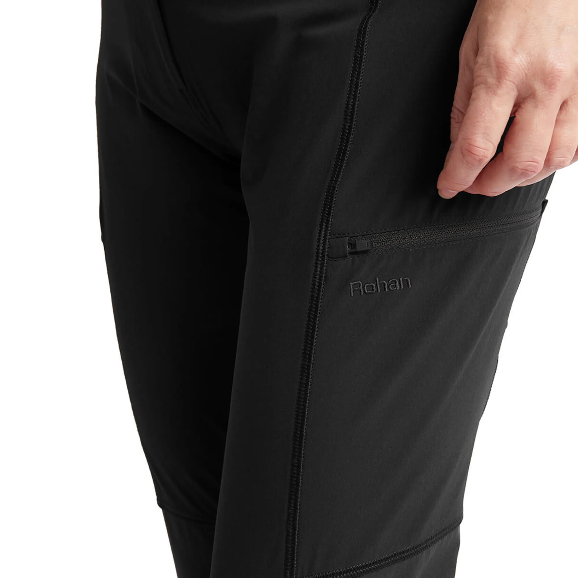 Women Rohan Women'S Vela Hiking Trousers Black