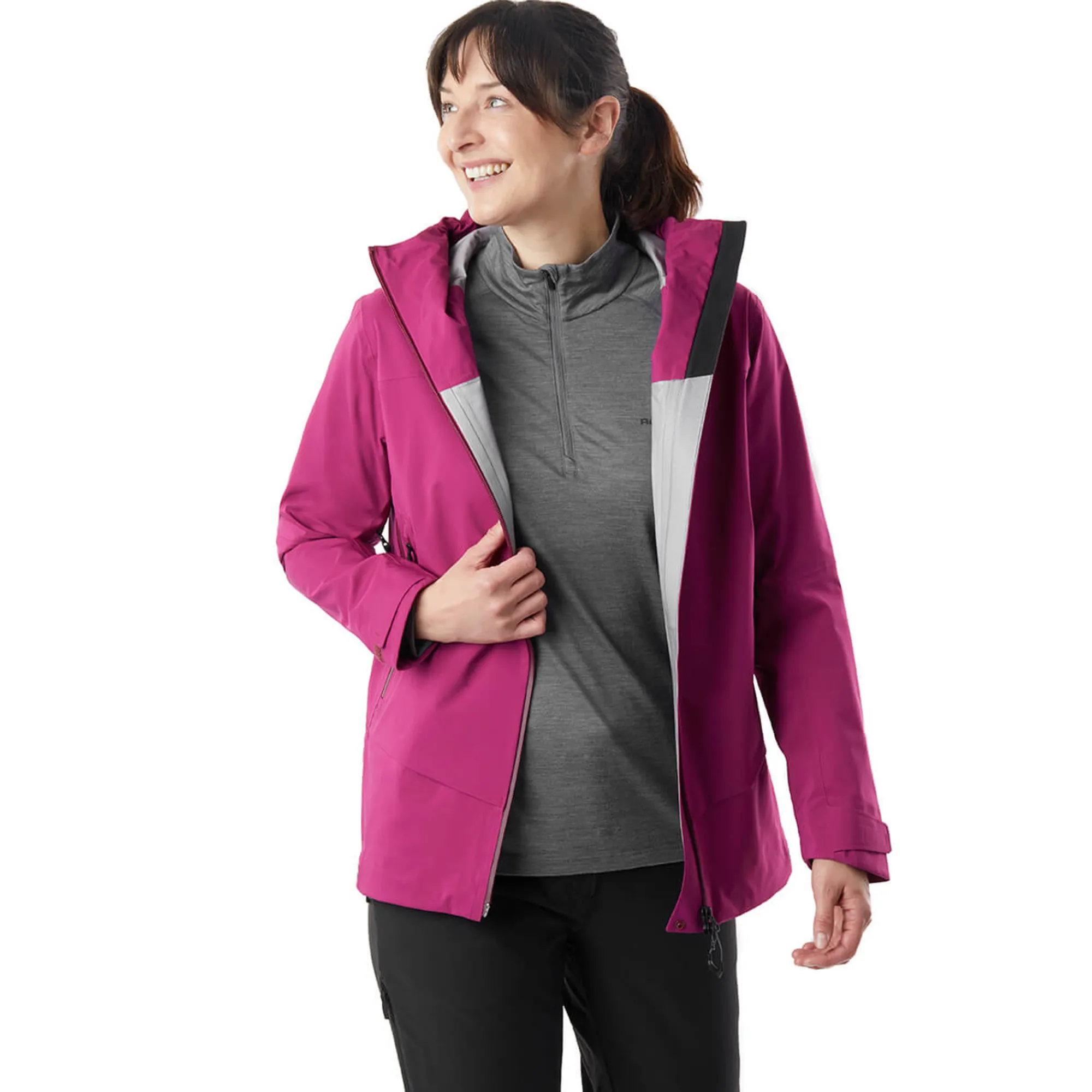 Women Rohan Women'S Ventus Waterproof Jacket Raspberry Pink