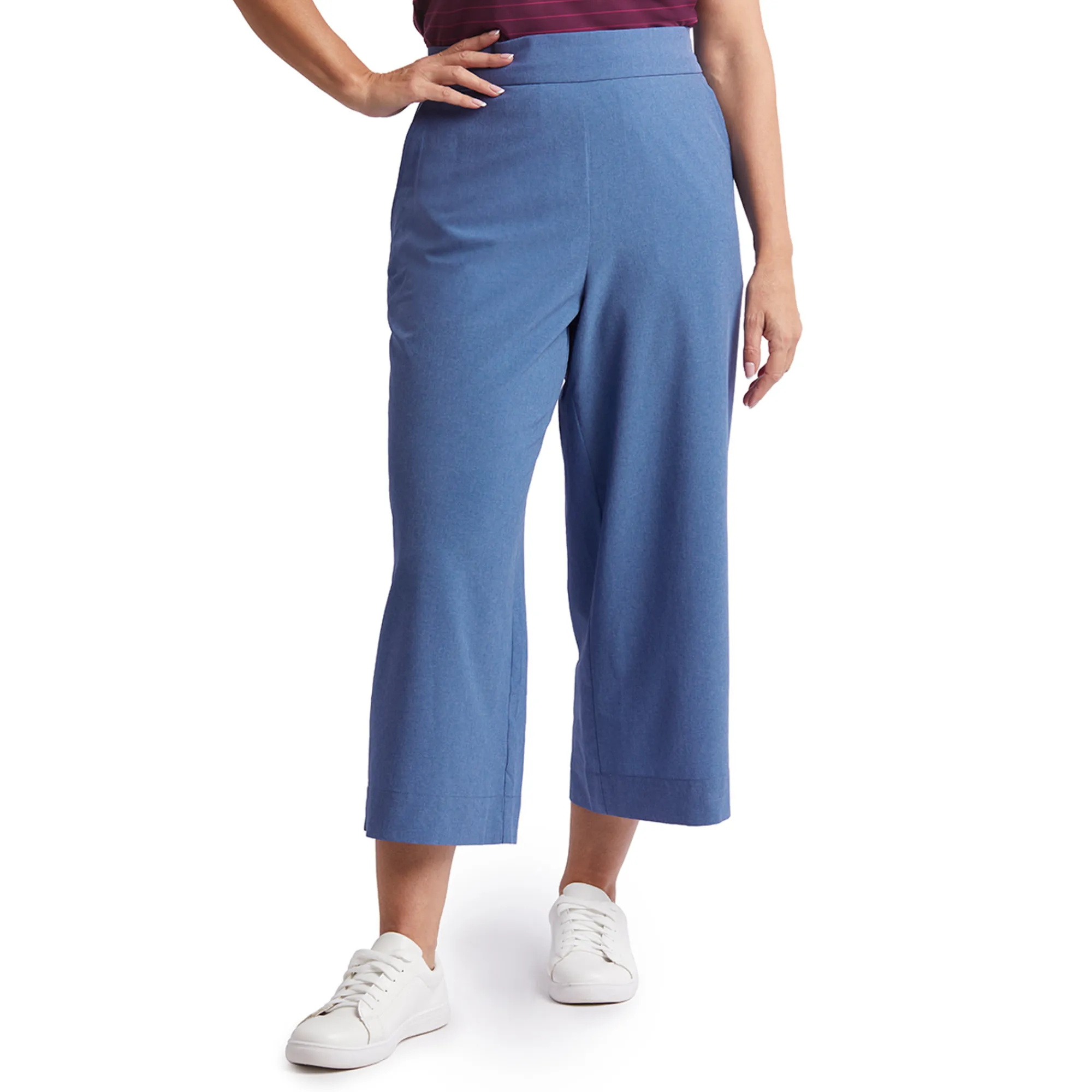 Women Rohan Women'S Voyager Capris Trousers Heather Blue