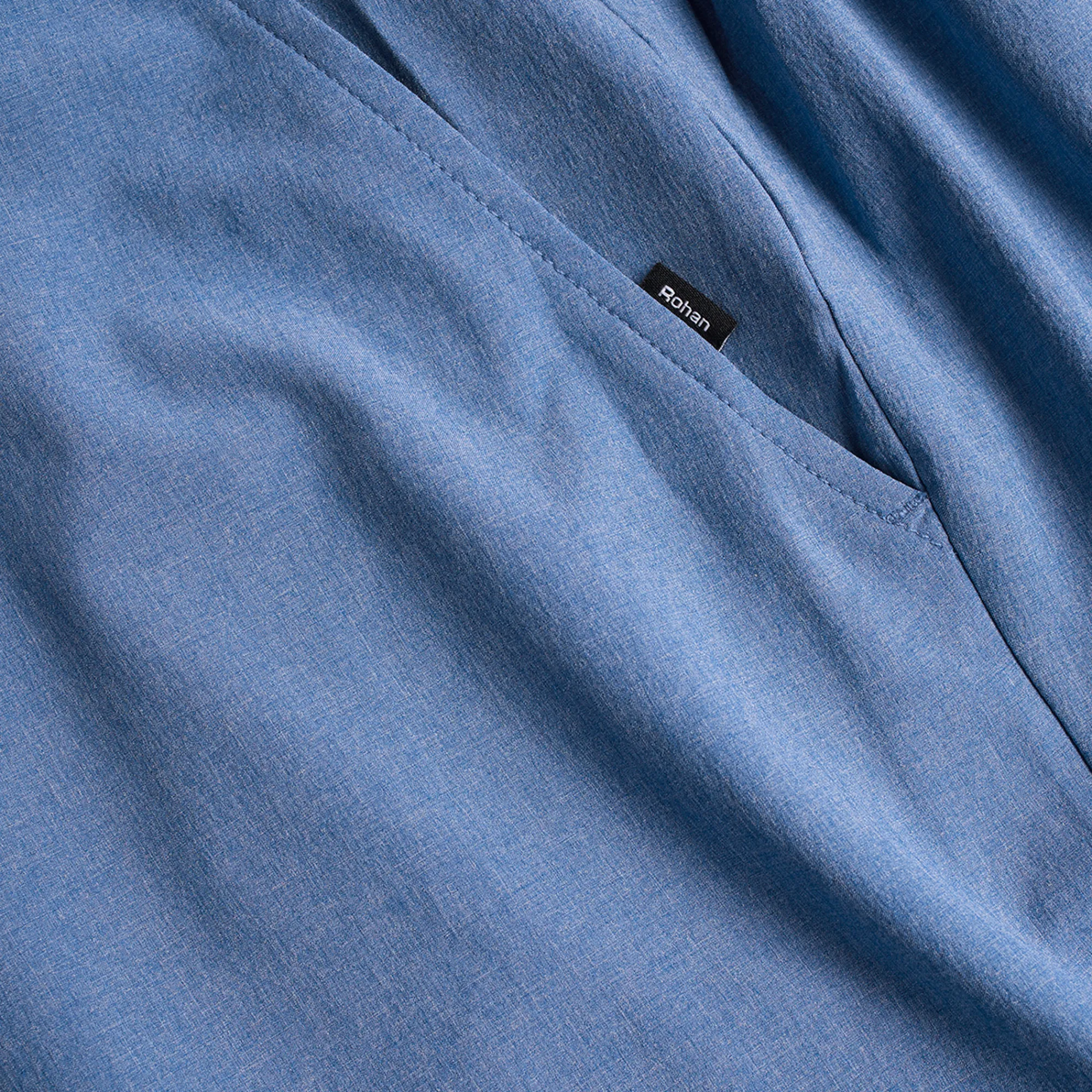 Women Rohan Women'S Voyager Capris Trousers Heather Blue