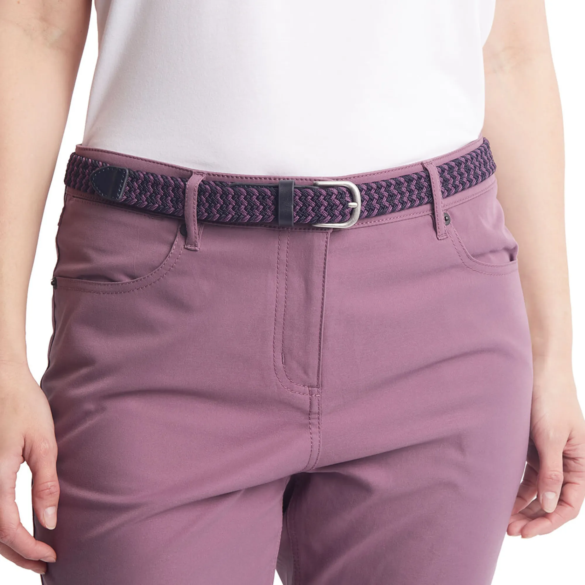 Women Rohan Women'S Woven Stretch Belt True Navy/Haze Purple